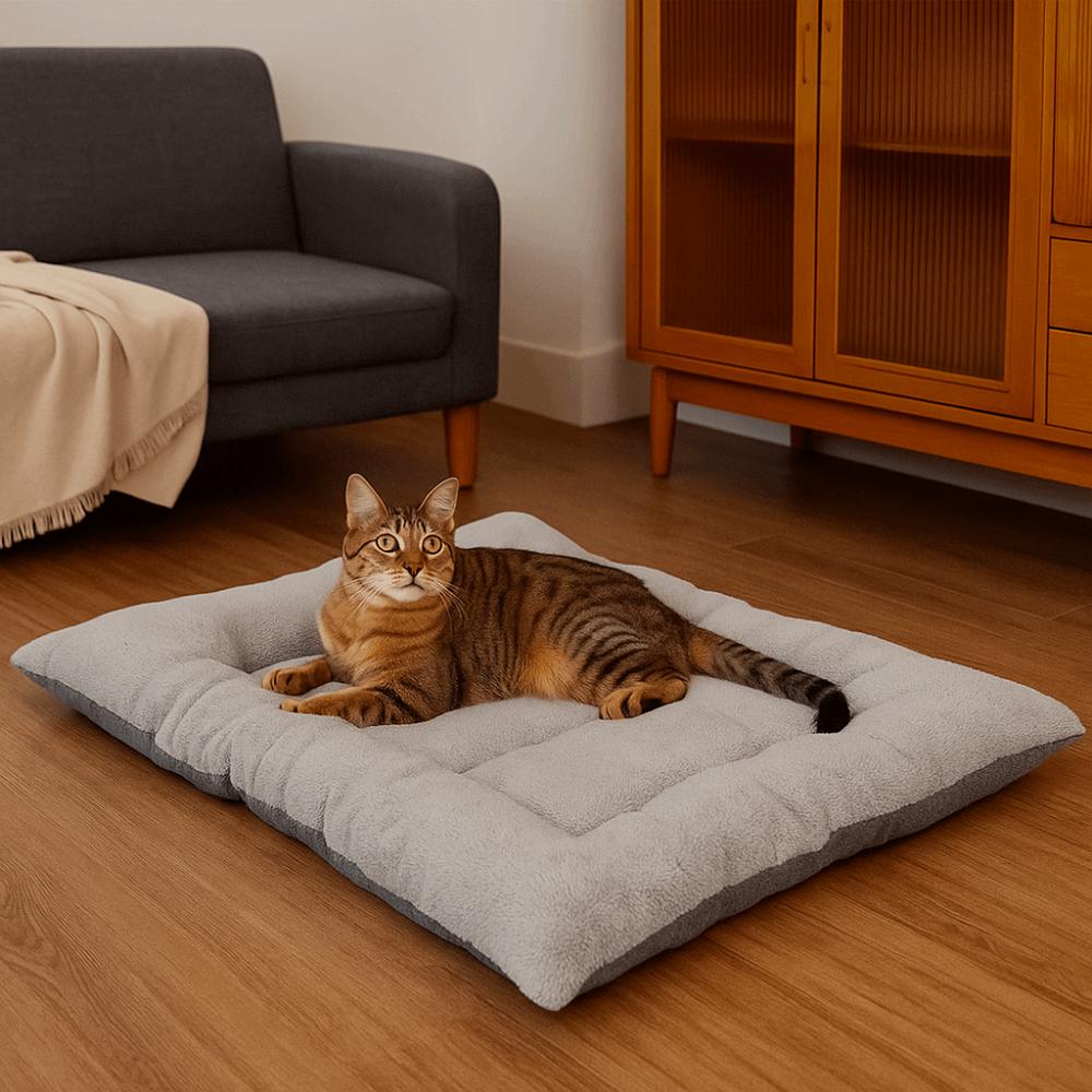 Warm Pet Plush Pad Surrounding Style Cat Cage Mattress Pet Floor Pad Dog Bed Mat  Pet Rest