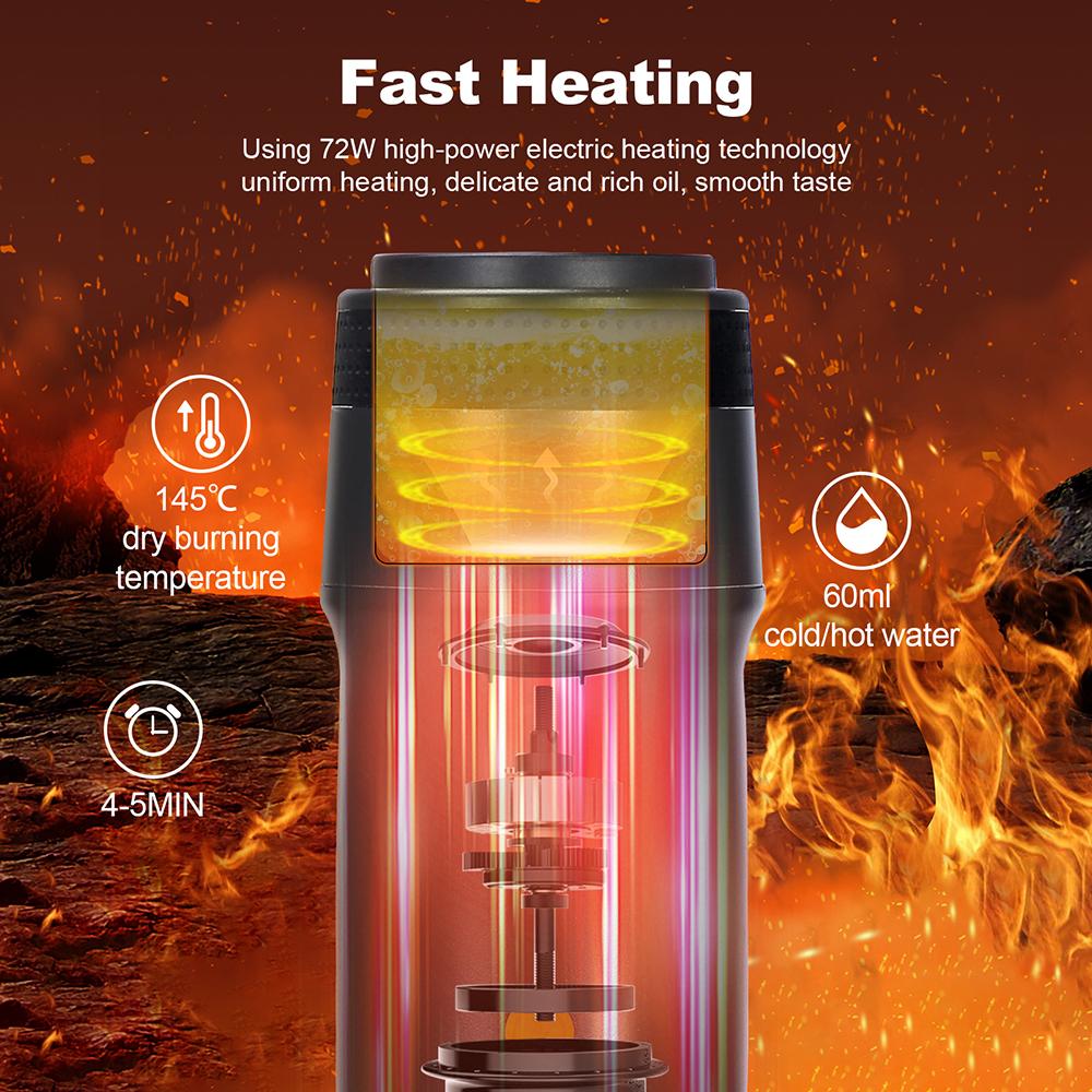 Portable Espresso Coffee Machine Hot/Cold Capsules Coffee Maker Camping Travel Car Espresso Coffee Maker Americano Cappuccino