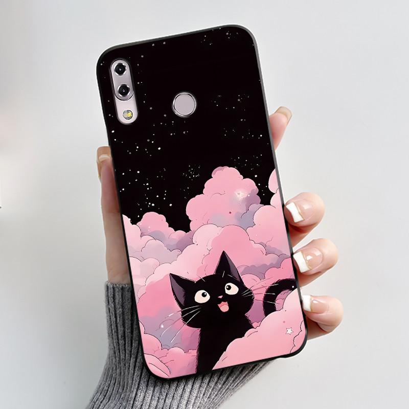 Für ASUS Zenfone 5 ZE620KL ZF620KL X00QD 5z ZS620KL Z01RD Hülle Luxus Süßes Liebes Kaninchen Lustig Schwarz Weiche TPU Silikon Rückseite