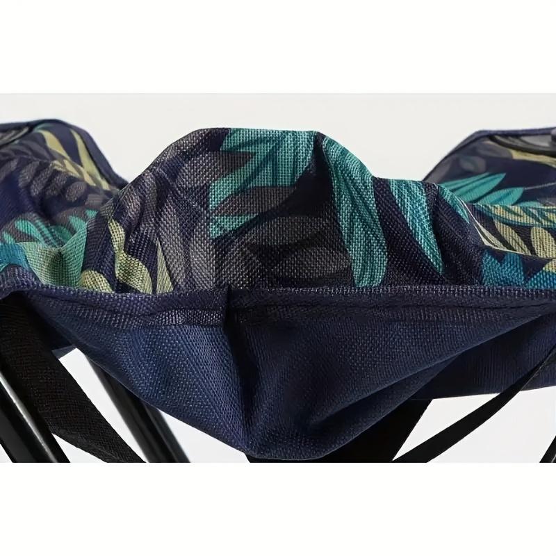 Ultra-Light Portable Folding Camping Stool with Storage Bag Side Pocket - Durable Frame, Quick Setup, Ideal for Camping, Fishing, Outdoor Activities