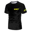 Classic Security Guard Uniform Bodyguard Professional Work O-Neck Tees Men's Lightweight Breathable Casual Short Sleeve T-Shirts