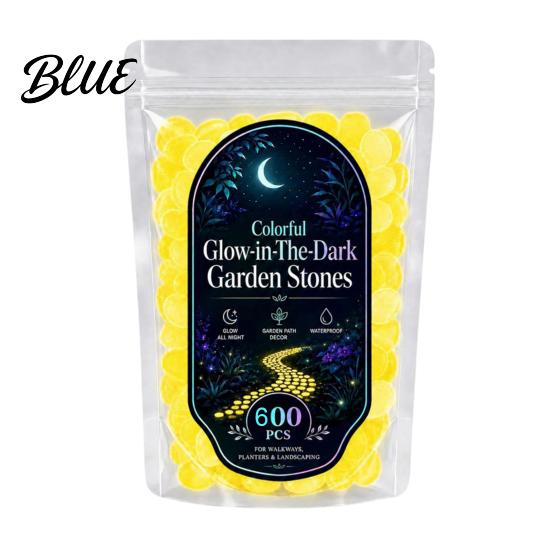 Fade Resistant Glow Rocks 1.5cm Luminous Stones in The Dark Garden Pebbles Outdoor Glowing Rocks Stones Decorative Pebbles for Pathway Patio