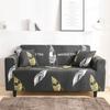 Milk Silk Sofa Cushion Printing All-inclusive Solid Color Lazy Cover Elastic Three-person Sofa Cover