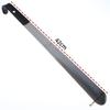 1Pcs 16.5"/42Cm Easy-Grip Metal Shoe Horn Black Long Handle Curved Hook Ergonomic Stainless Steel Shoehorn For Seniors