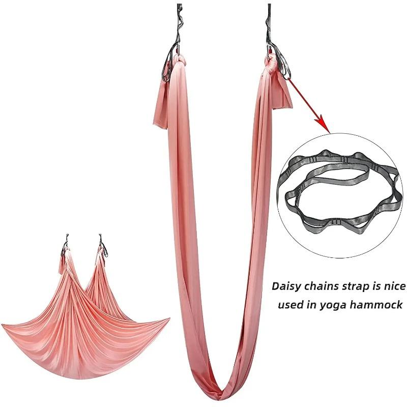 Hängrep Rep Krysantemum Yoga Stretchbälte Förlängningsrem Rep för Aerial Yoga Hängmatta Gunga Flygande Anti-Gravity