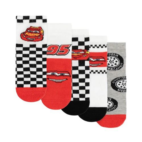 Cars Boys Assorted Designs Calf-Length Socks (Pack of 5)