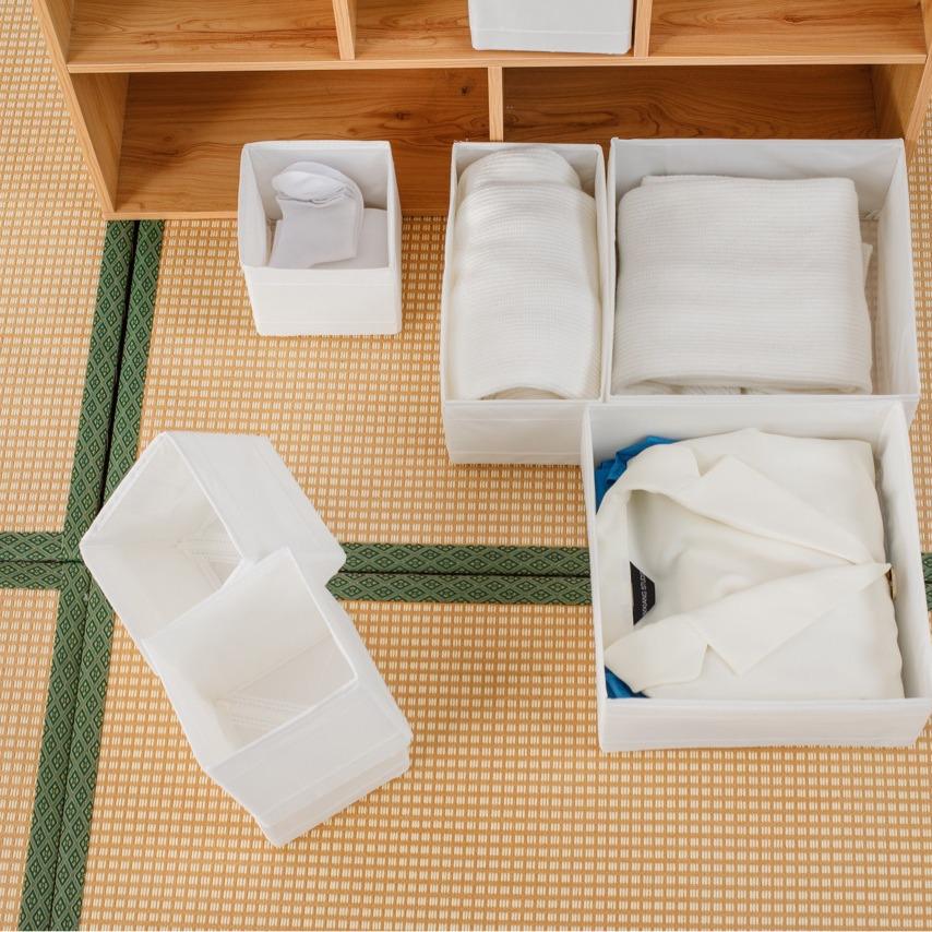 Oxford Cloth Washable Drawer Storage Box for Socks, Plastic, Odorless.