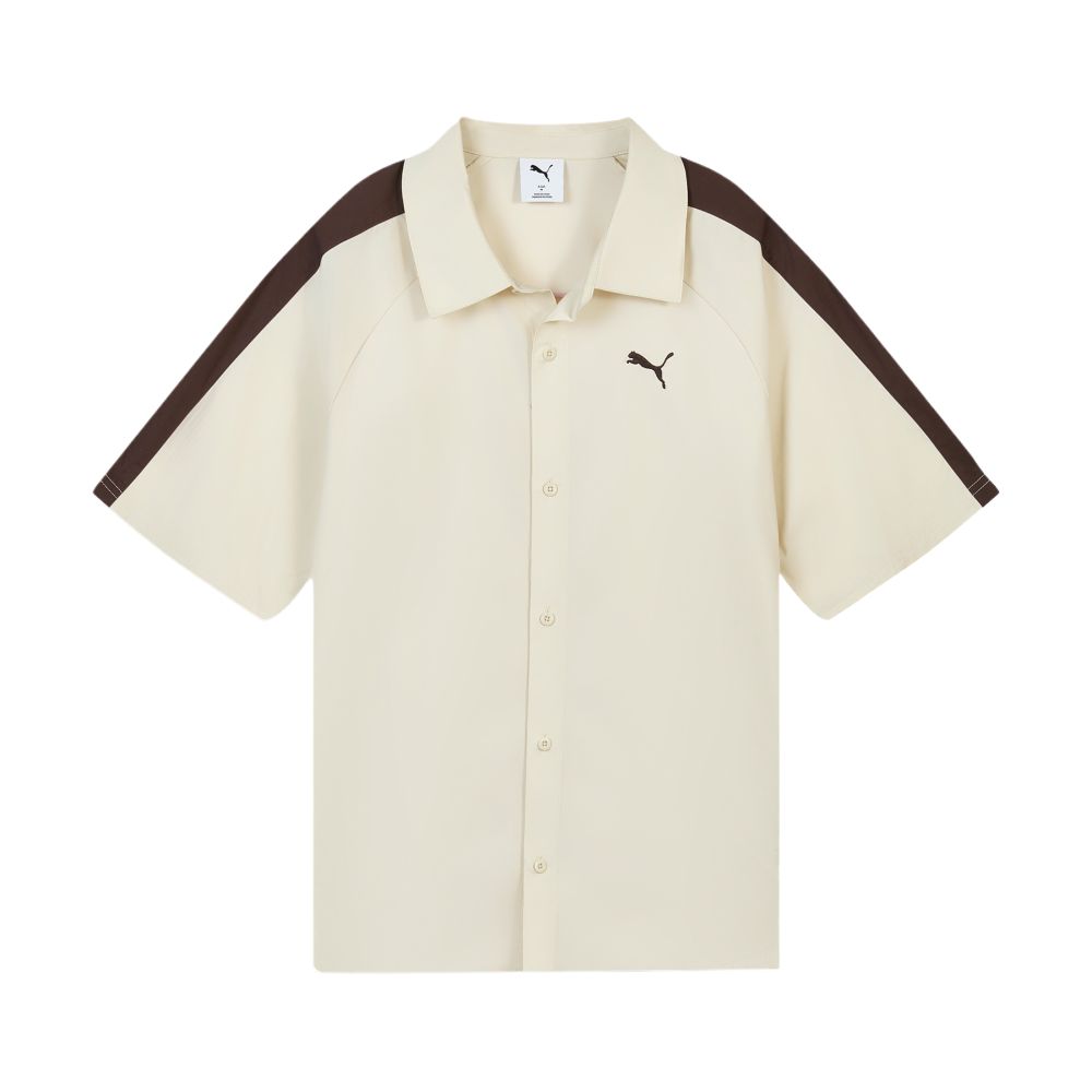 Puma T7 Sports Casual Button Short Sleeve Shirt Unisex shirts 63845987 M