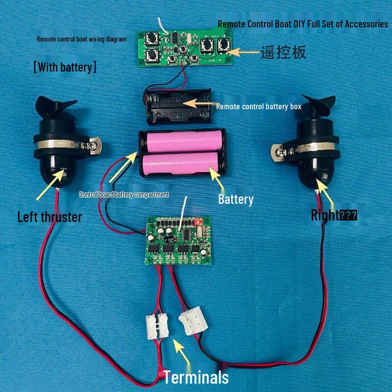 DIY Remote Control Boat Model with Underwater Motor and Propeller - Science and Tech Toy