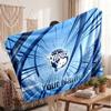 Leeds Rhinos Flannel Blanket, Custom Name Text Personalized Soft Throw Blanket Home Decor Gift