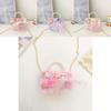 Trendy Mini Pearl Handbag For Kids Stylish Plush Shoulder Bag In Cute Colors