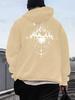 Street camping wind forest star theme printed hoodie mountain view moon phase oversize couple sweater