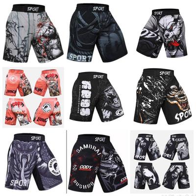 Pánske boxerské nohavice potlač MMA šortky kickbox Fight Grappling Short Tiger Muay Thai boxerské šortky oblečenie sanda lacno mma