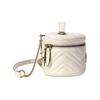 Gucci GG Marmont Matelassé Leather Round Mini Backpack Crossbody Bag In White For Women Daily Use