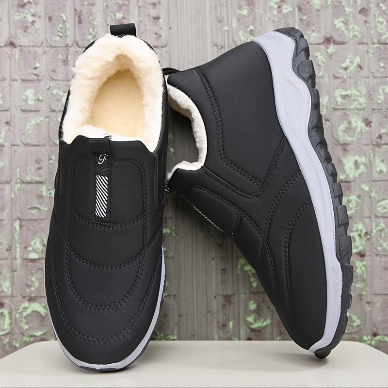Winter New Velvet Warm Thick Cotton Shoes For Women, Short And Versatile Women'S Boots, Couple'S Men'S Shoes
