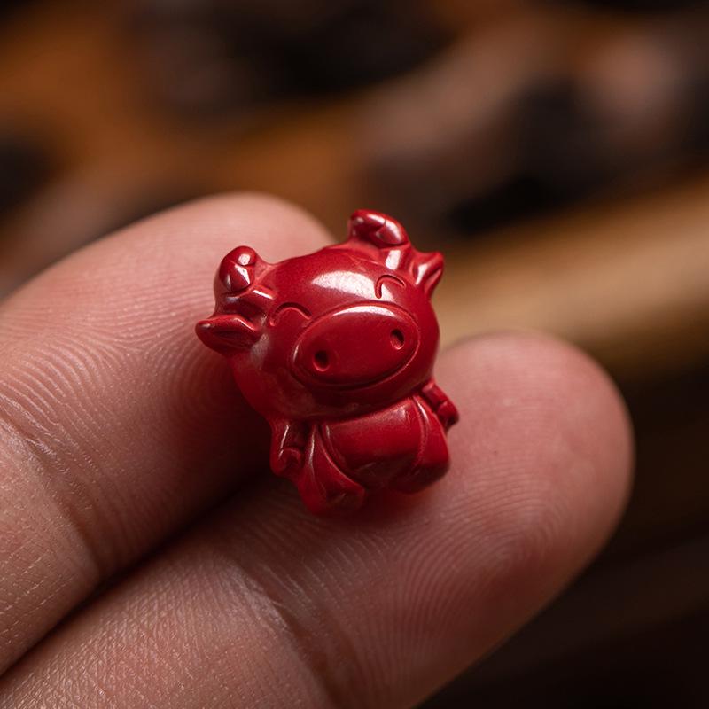 Roter Zinnober Tierkreis Cartoon DIY Zubehör