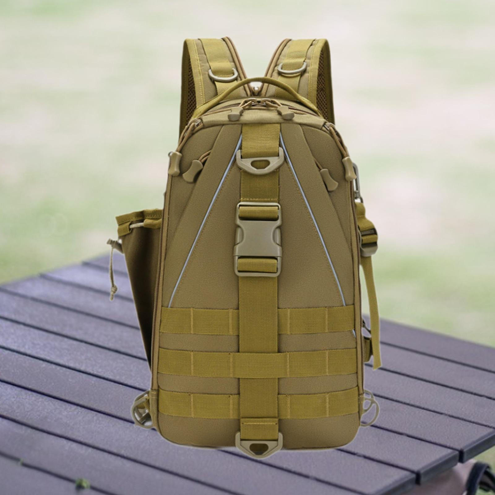 

Fishing Backpack Waist Pack with Storage for Camping And Hiking зелений