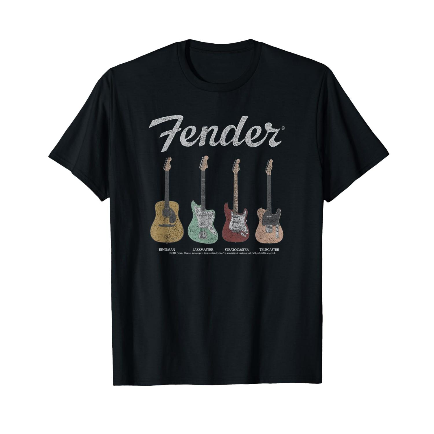 Футболка с изображением гитары Fender Vintage S