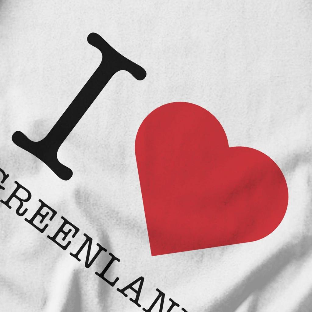 Men T Shirt Greenland Fun Unique Y2K Graphic Crewneck Unisex Clothes T Shirts