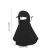 Summer Face Cover Sunscreen Face Scarf Mask With Hat Elastic Face Gini Mask  Women/Girls