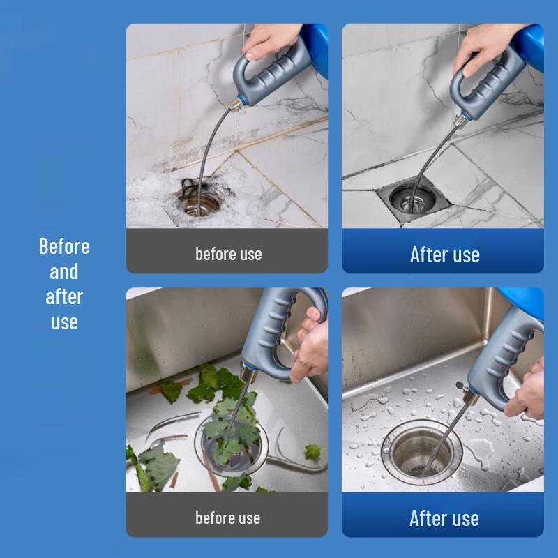 Household Drain & Toilet Unclogging Tools