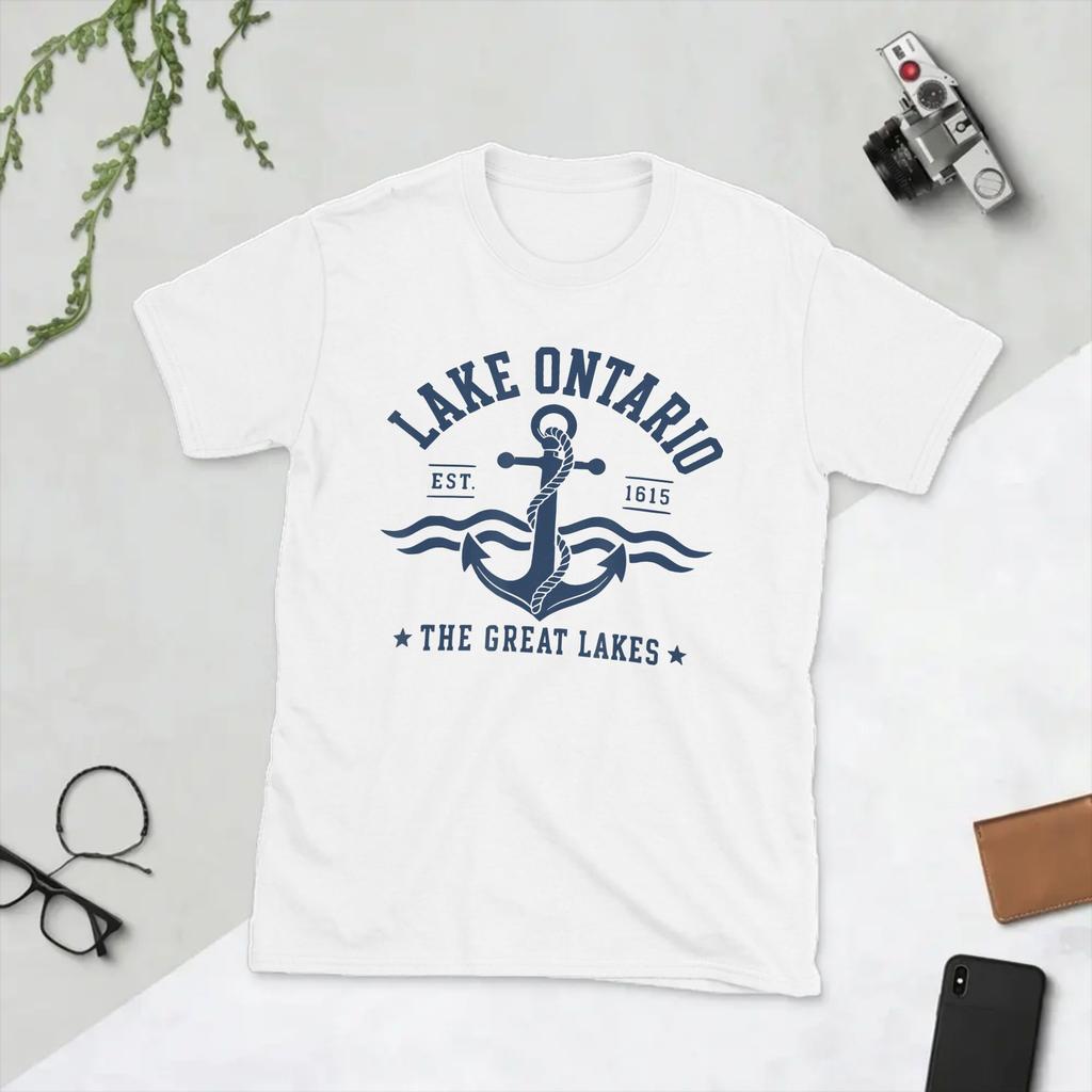 Lake Ontario Vintage T Shirts Cotton Clothes Humorous Short Sleeve Crewneck Tee Shirt Gift Idea T-Shirts