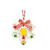 Christmas Knitted Hanging Ornament with Bell for Christmas Tree and Window Holiday Decor