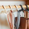4pcs Bag Hanger Hook Handbag Hat Scarf Plastic Multi-Functional Storage Rack For Wardrobe Backpack No Traceno Deformation Racks
