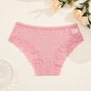 Seamless Lace Trim Briefs Transparent Perspective Underwear Breathable Women Lace Panties  Female