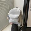 Pu Mini Backpack For College Students With Solid Color Design And Shelliemay Pendant For Daily Use