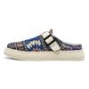 Spring new lazy shoes comfortable and breathable color knitted cloth lightweight personalized bag head slippers