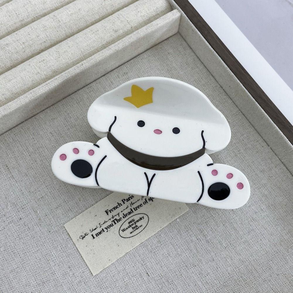 Cow Panda Hair Claw Cat Acetic Acid Hair Claw Simple Animal Claw Clip Ladies