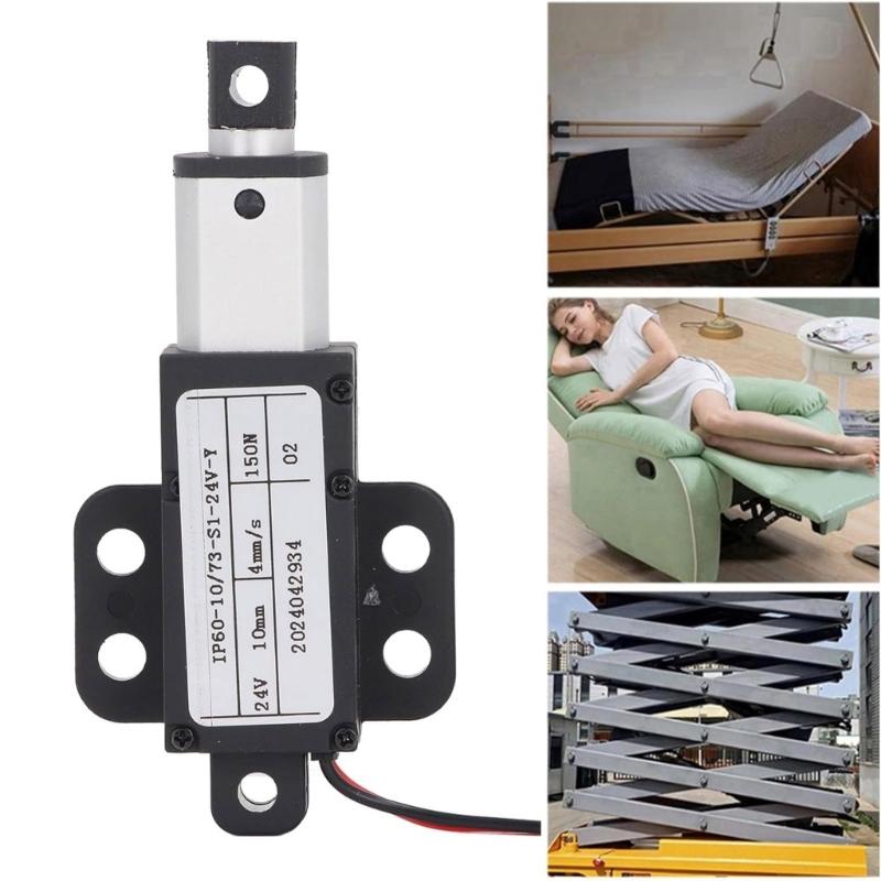 Electric Linear Actuator 24V 150N Thrusts Aluminum Tube Automatic Linear Actuator Telescopic Linear Actuator Enduring