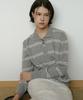 MAKE A TOAST Raccoon V-Neck Pullover Knit Gray Mbefnt004Gr