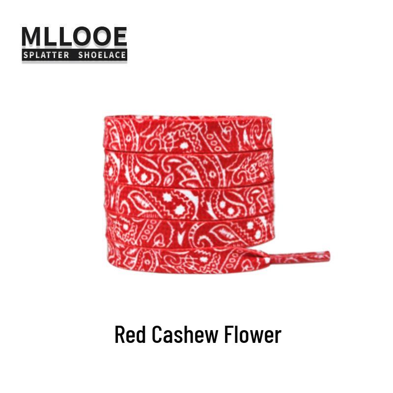 Cashew Flower Shoelaces for Air Force One AF1 & Casual White Sneakers