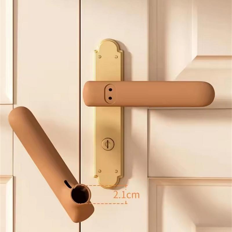 Silicone Door Handle Cover Anti-Slip Anti-Static Doorknob Sleeve Anti Collision Silent Kids Safety Doorknob Protector