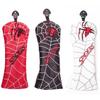 Golf Cover with Conversion Waterproof Black Headcover, Utility/UT Tag, Spider, Red, White, (Black)