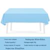 Solid Color Tableware Set: Light Blue Plates, Cups, Napkins & Tablecloth - Disposable Party Supplies