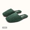 Fashion High Quality Comfort Furry Couple Slippers Short Plush Warm House Slippers Light Non-slip Autumn Winter Home Shoes for Women