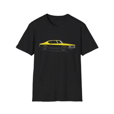 1969 Chevy Chevelle SS T-Shirt – Yellow & Black Muscle Car Shirt | Classic Tee