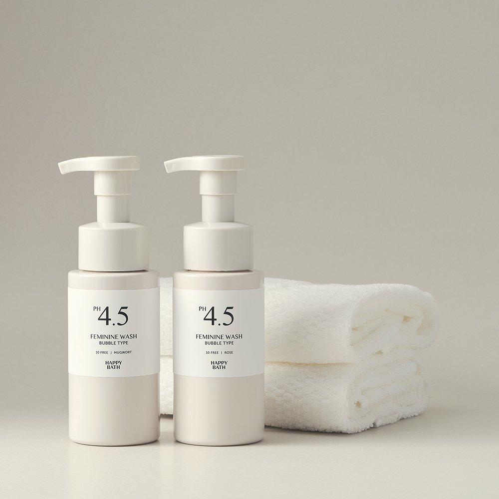 HAPPY BATH PH4.5 Mildly Acidic Rose Bubble Feminine Cleanser 250g