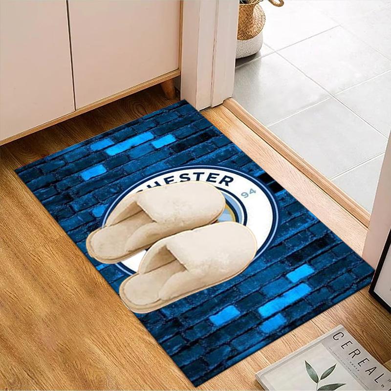City Football Club Printed Office Carpet Chair Cushion  Entryway Rug, Rugs for Living Room, Bedroom Christmas gifts