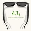 AI Smart Bluetooth Music & Call Glasses with Auto On/Off & Metal Hinges