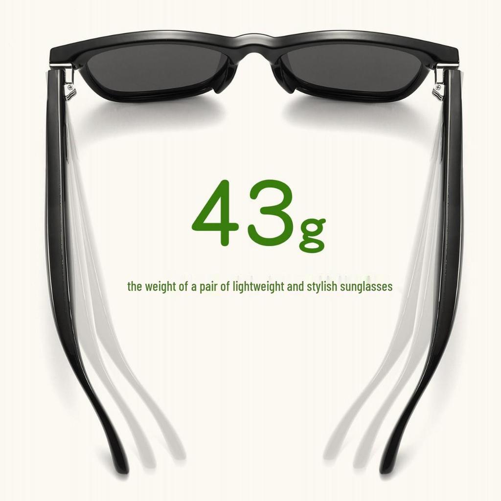 AI Smart Bluetooth Music & Call Glasses with Auto On/Off & Metal Hinges