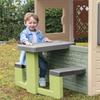 Smoby Life - Table de Pique Nique adaptable aux maisons Smoby - 2 bancs