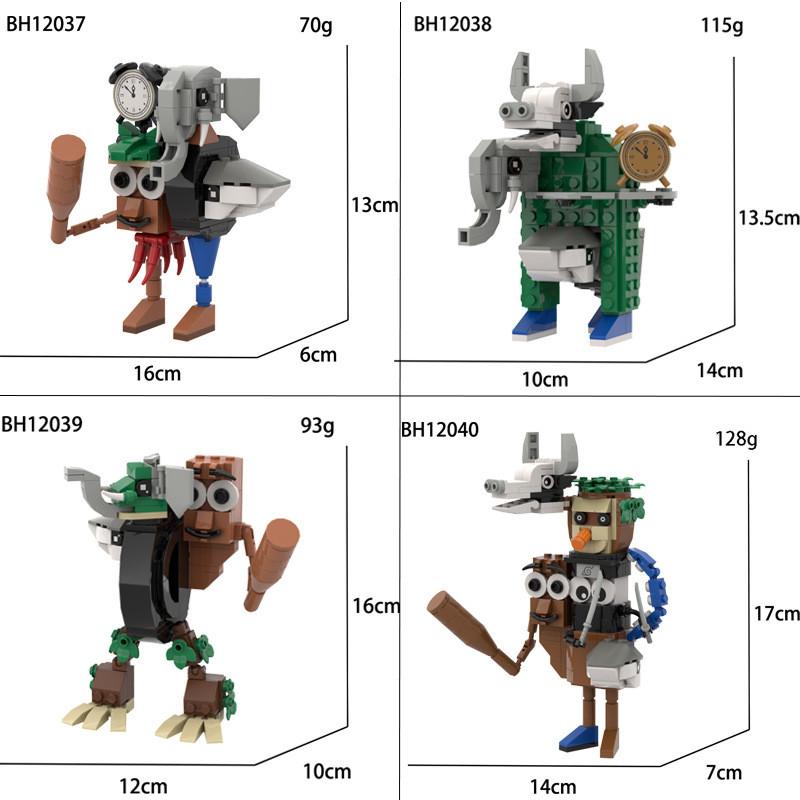 Assembling Italiana Brainrot Building Block Models For Kids Activities Creative