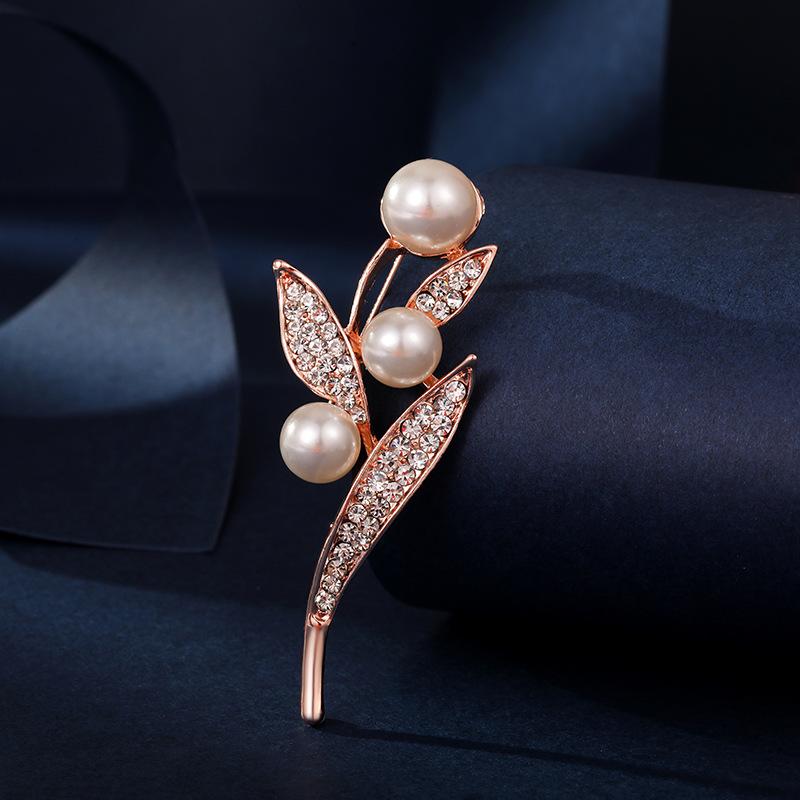 Pearl Metal Brooch Premium Accessories Yiwu Trinkets Suit High-end Corsage Exquisite Versatile Pin