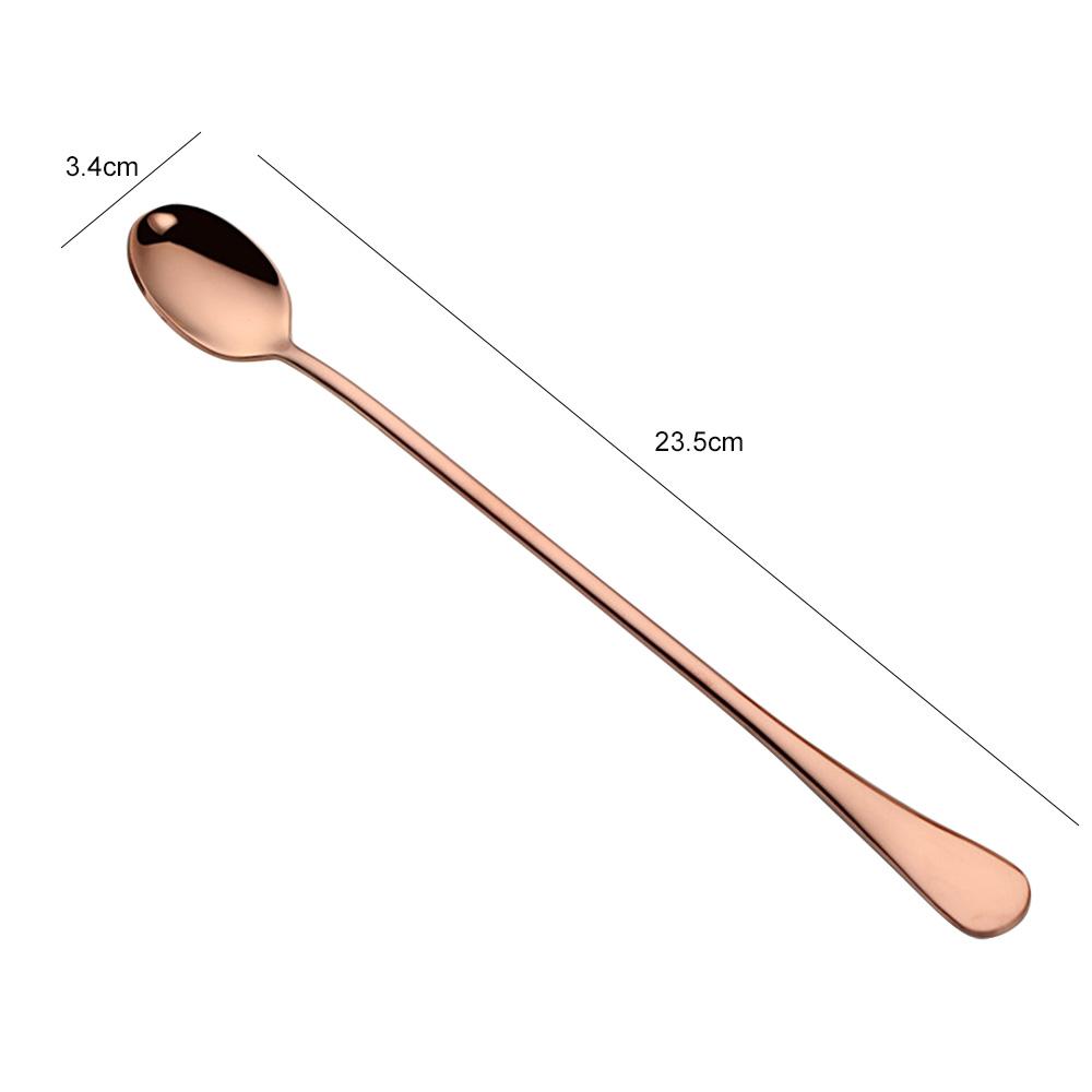 

9-inch Iced Tea Spoon Stainless Steel Handle Spoon Milkshake Spoon Coffee Stirring Spoon Plating