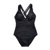 One Piece Swimsuit Women Cross Bandage Backless Swimwear Female Push Up Monokini Bathers Bathing Suits Beachwear Swim