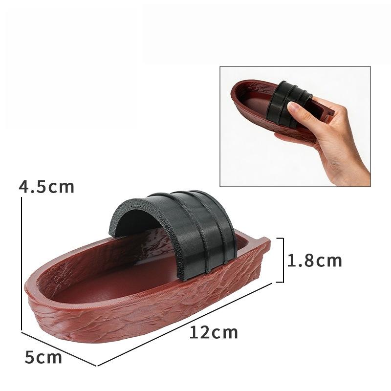 1 Set Acquario Laghetto Paesaggistica Decorazione Barca Galleggiante Fatta a Mano Pescatore Modello Mini Barca Accessori Acquario